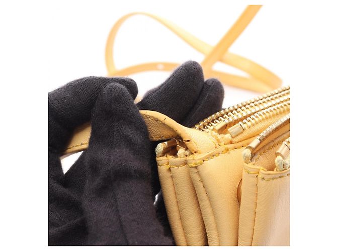 Céline Borsa a Spalla Trio Small Celine Giallo - vista 7