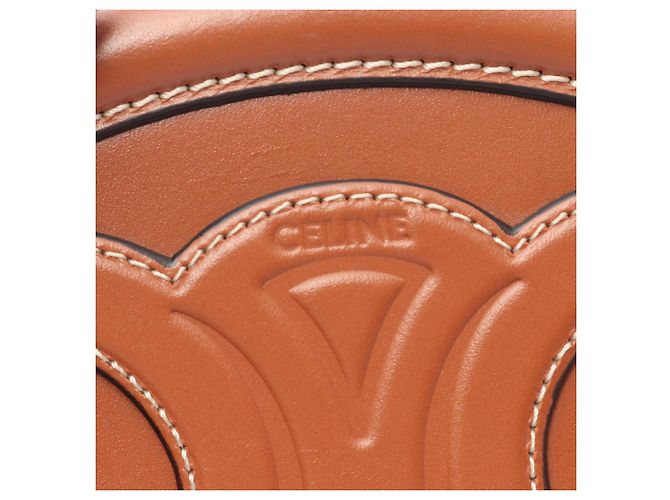 Céline Borsa a tracolla Celine Triomphe Oval Purse Cuile Marrone - vista 4