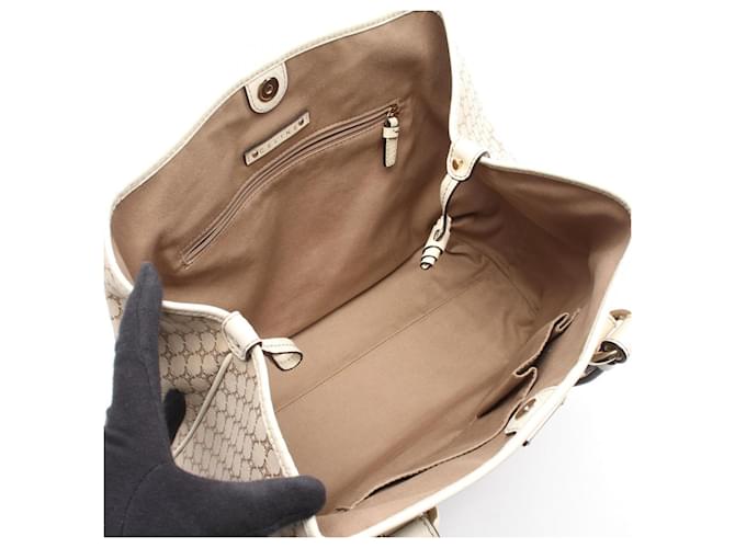 Céline Borsa Tote Celine Macadam Beige Crudo - vista 3