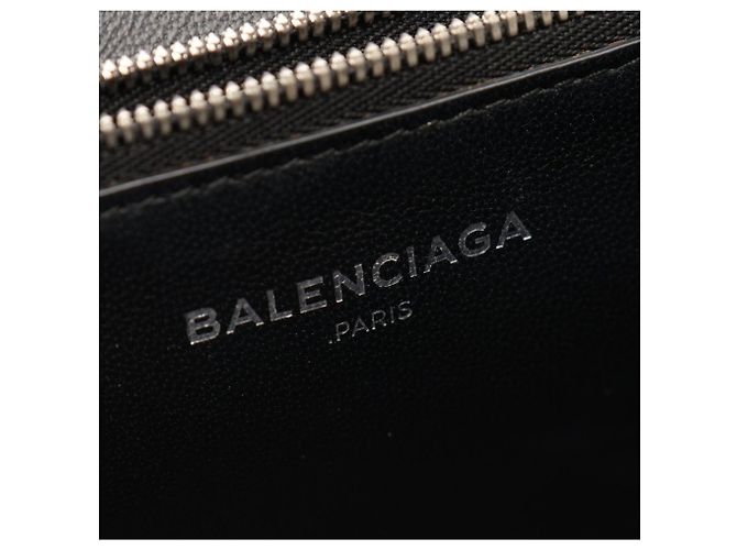 Borsa a tracolla in pelle nera Balenciaga Nero - vista 4