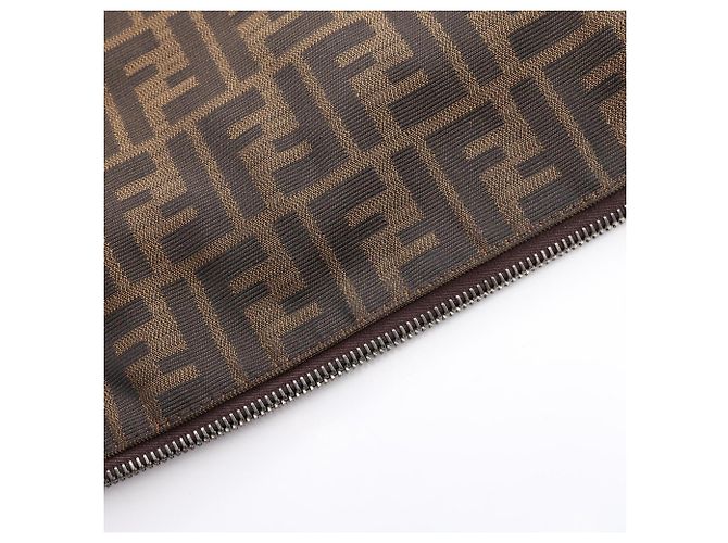 Borsa a Spalla Fendi Selleria Zucca Marrone - vista 11