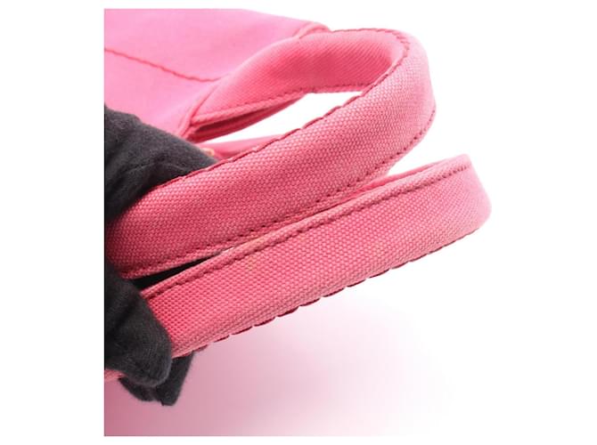 Borsa Tote Prada Canapa Rosa - vista 10