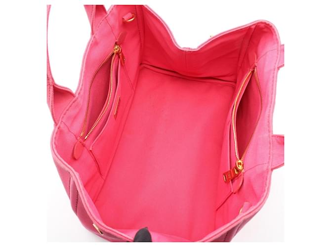 Borsa Tote Prada Canapa Rosa - vista 3