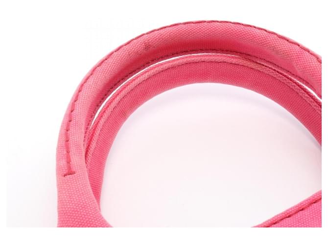 Borsa Tote Prada Canapa Rosa - vista 6