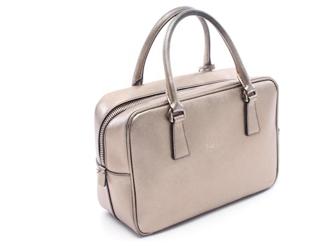 Borsa Prada Galleria Beige D'oro - vista 2