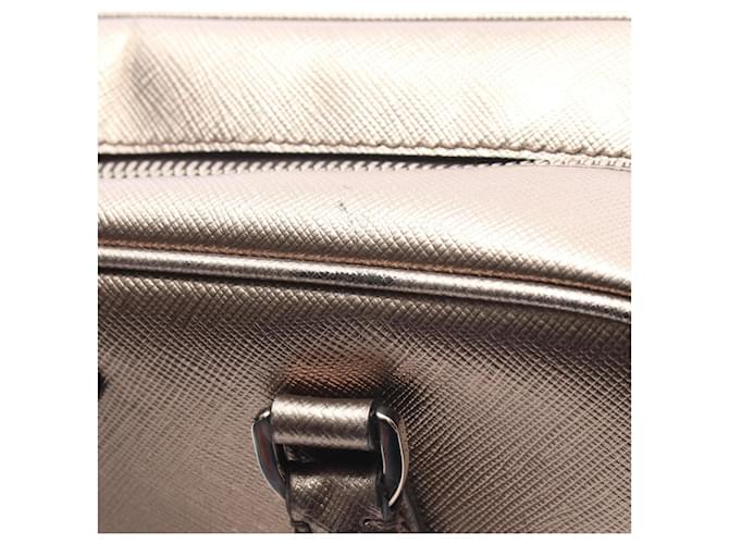 Borsa Prada Galleria Beige D'oro - vista 6