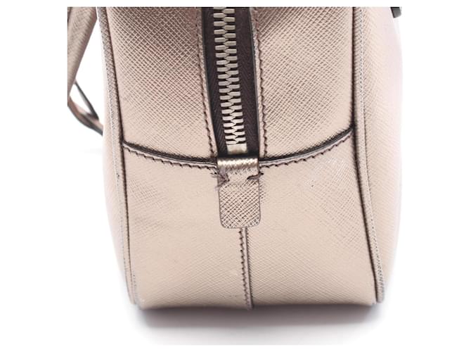 Borsa Prada Galleria Beige D'oro - vista 7