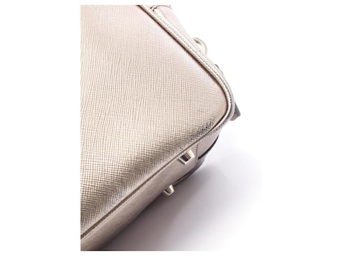 Borsa Prada Galleria Beige D'oro - vista 8