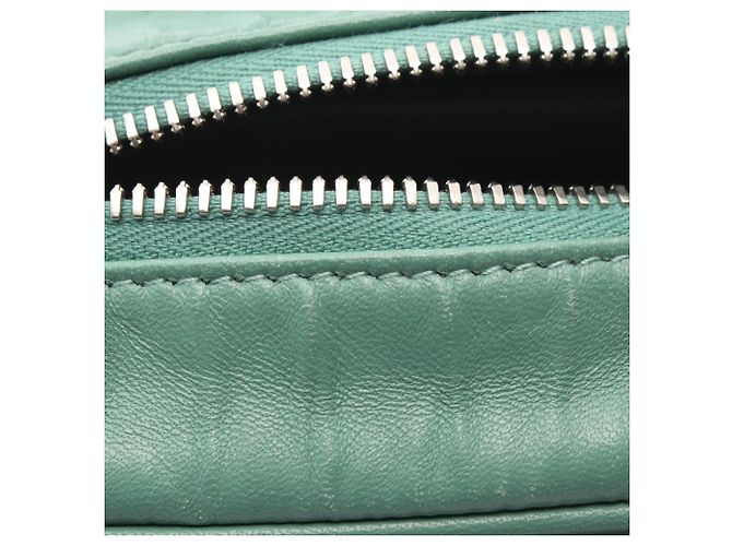 Prada Triangle Plate Schultertasche Grün - Ansicht 6