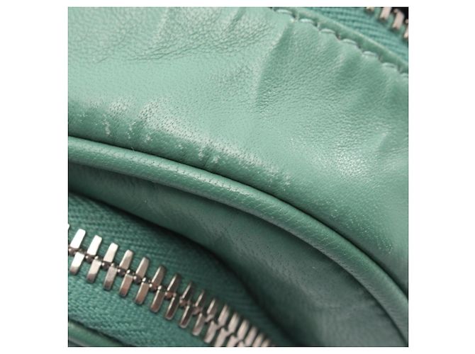 Prada Triangle Plate Schultertasche Grün - Ansicht 7