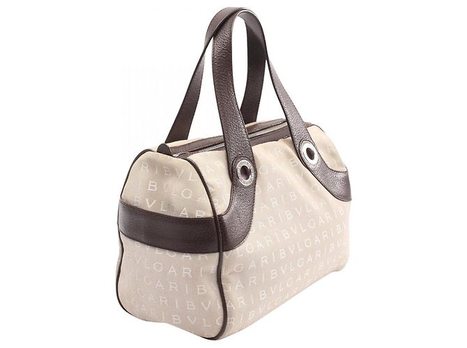 Bulgari Borsa Bvlgari BVLGARI Logomania Marrone Beige - vista 2