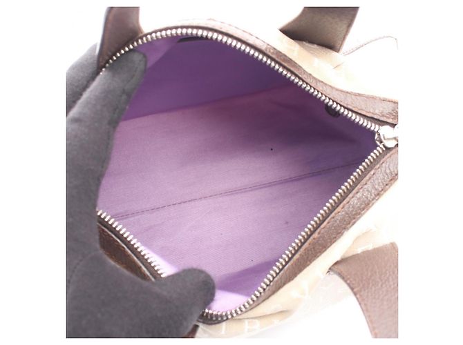 Bulgari Borsa Bvlgari BVLGARI Logomania Marrone Beige - vista 3