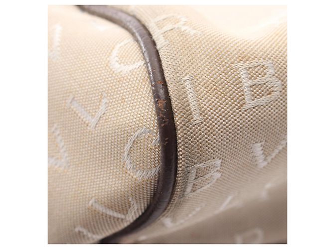 Bulgari Borsa Bvlgari BVLGARI Logomania Marrone Beige - vista 7