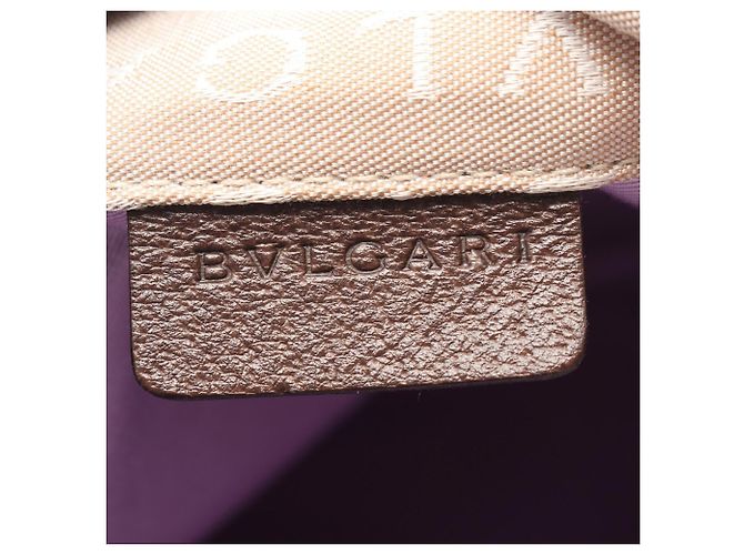 Bulgari Bolso Tote Bvlgari Logomania Castaño Beige - vista 4