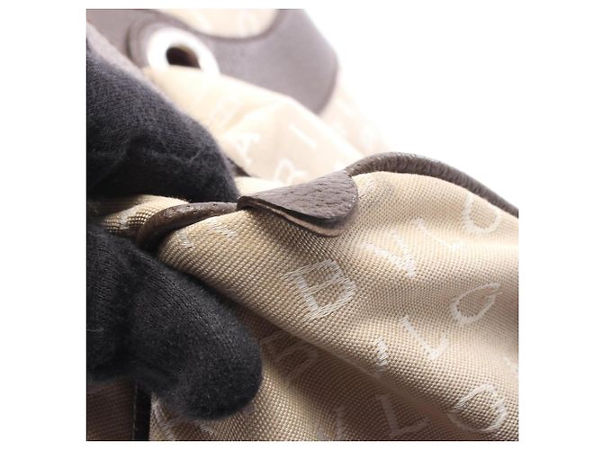 Borsa a mano Mini Boston Bulgari Logomania Marrone Beige - vista 12