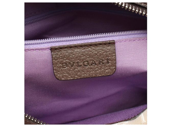 Borsa a mano Mini Boston Bulgari Logomania Marrone Beige - vista 4