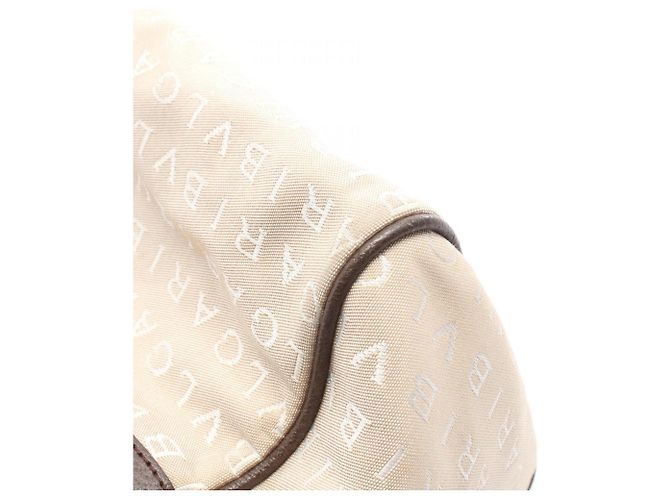 Borsa a mano Mini Boston Bulgari Logomania Marrone Beige - vista 8