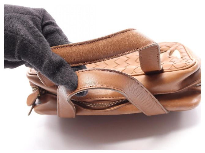 Borsa Bottega Veneta Intrecciato Marrone - vista 13