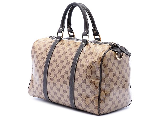 Borsa Boston Gucci Beige Medium GG Crystal Joy - vista 2