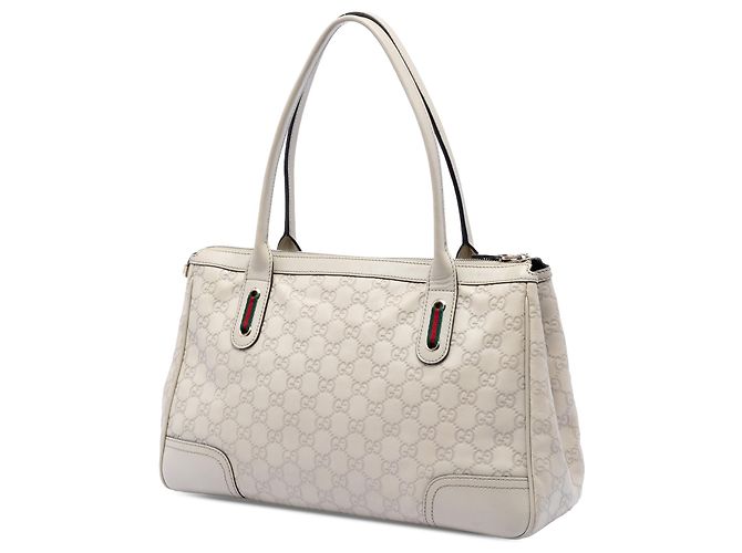 Tote Gucci Beige Guccissima Web Princy - vista 2