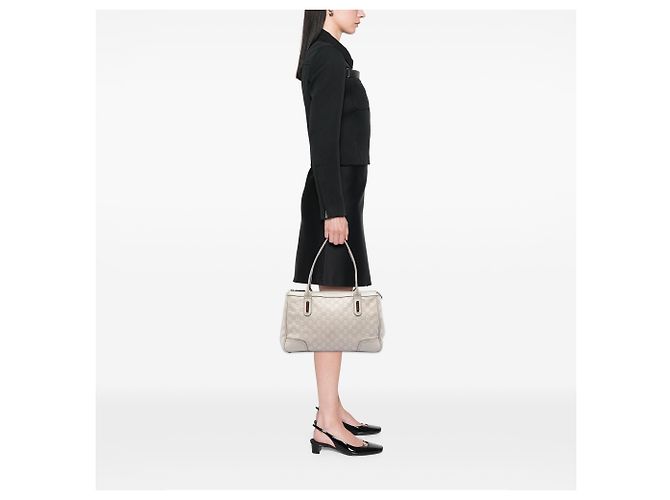 Tote Gucci Beige Guccissima Web Princy - vista 5