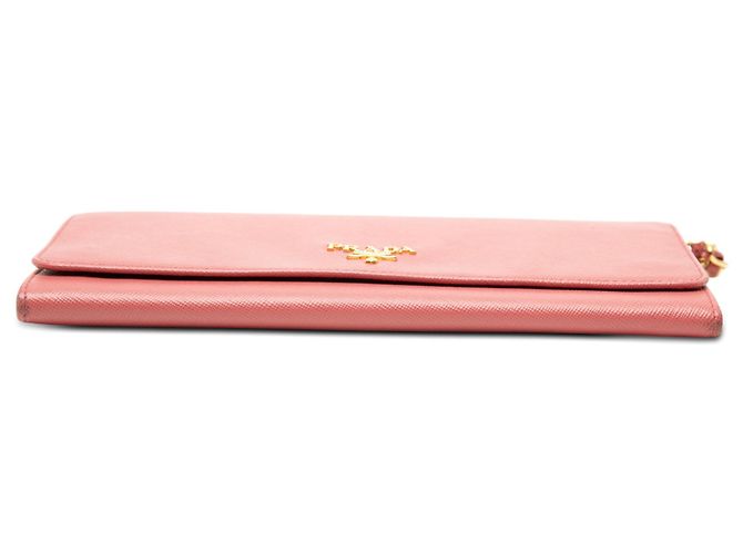Cartera con cadena en Saffiano rosa de Prada - vista 3