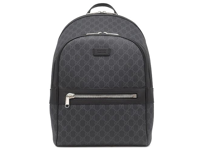 Zaino Gucci Black GG Supreme Web Nero - vista 3