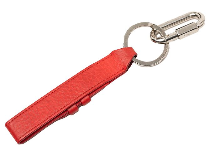 Portachiavi e charm per borsa Dragonne in pelle rossa Louis Vuitton Rosso - vista 2