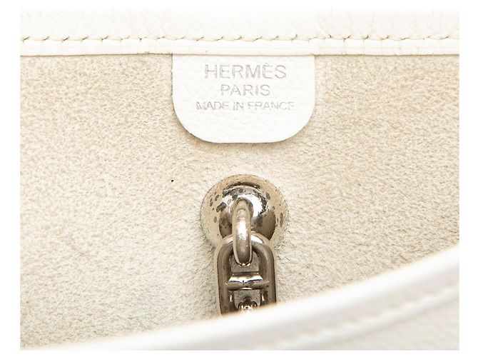 Hermès White Epsom Vespa PM Bianco - vista 5