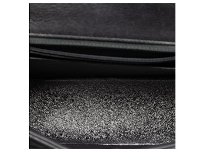 Chanel Gray Mini Square Classic Lambskin Single Flap Marrone Grigio antracite - vista 4