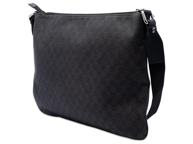 Borsa a tracolla Gucci Black GG Denim Nero - view 2