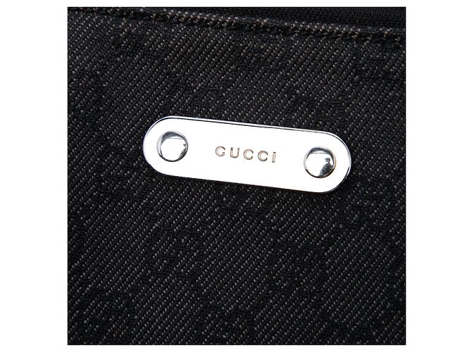Borsa a tracolla Gucci Black GG Denim Nero - view 5