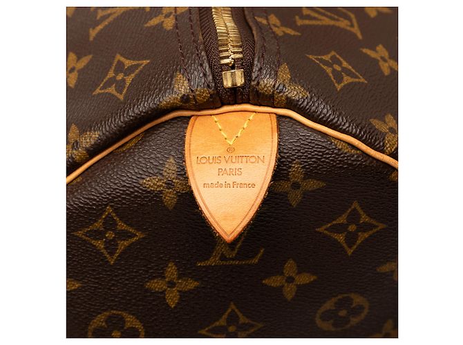 Louis Vuitton Marrone Monogram Keepall 60 - vista 5