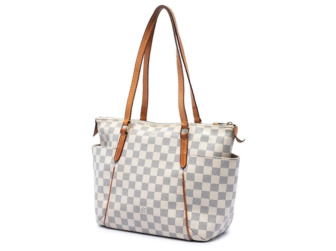 Louis Vuitton White Damier Azur Totally PM Weiß - Ansicht 2