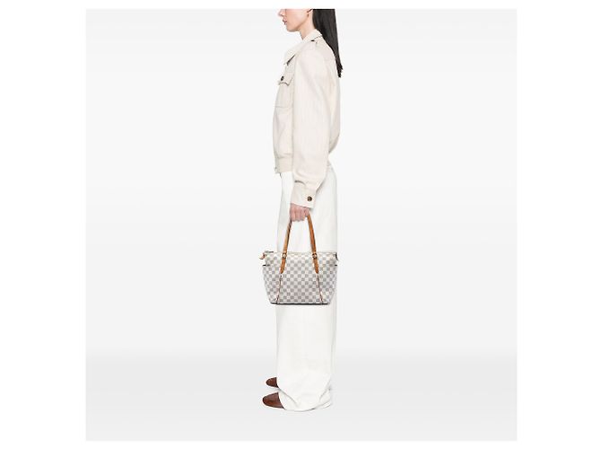 Louis Vuitton White Damier Azur Totally PM Weiß - Ansicht 5
