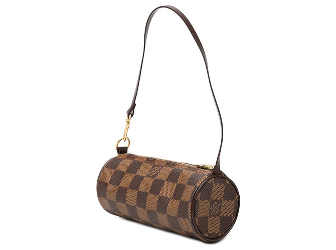 Louis Vuitton Marrone Damier Ebene Papillon Pochette - vista 2