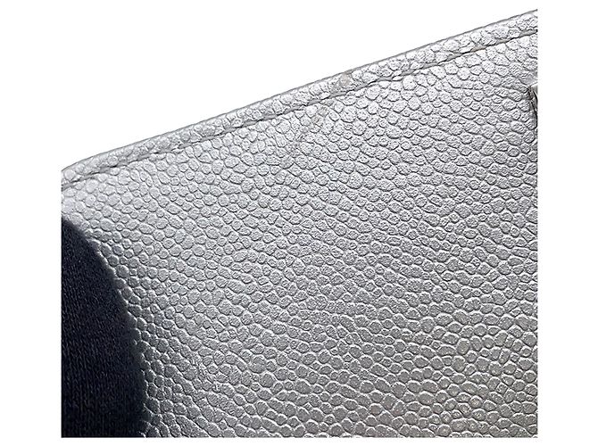 Coco Handle Borsa Chanel Silver Extra Mini Metallic Quilted Caviar Coco Top Handle Argento - vista 7