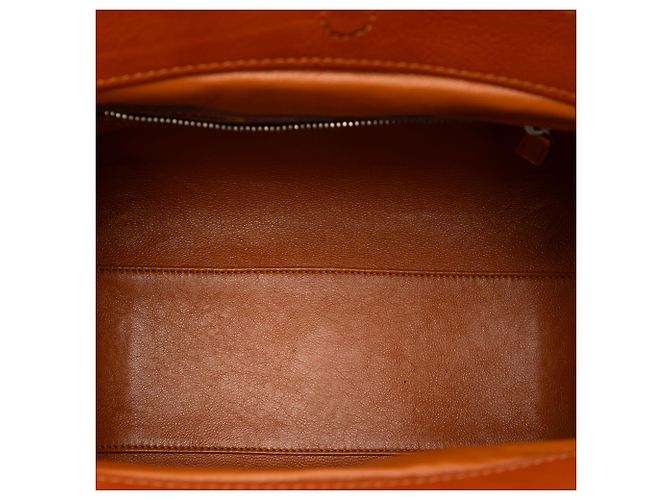 Borsa My Dior Frame in pelle di vitello arancione Dior - vista 4