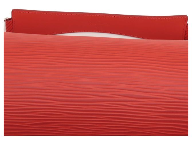 Louis Vuitton Red Epi XL Soft Polochon MM Rosso - vista 7