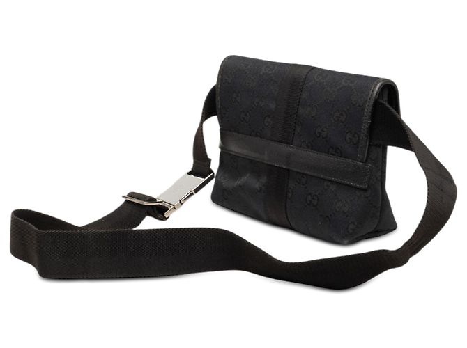 Borsa a tracolla Gucci in tela GG nera Nero - vista 2