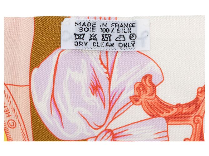 Sciarpa Twilly in seta Hermès Pink Cavalleria d Etriers Rosa - vista 4