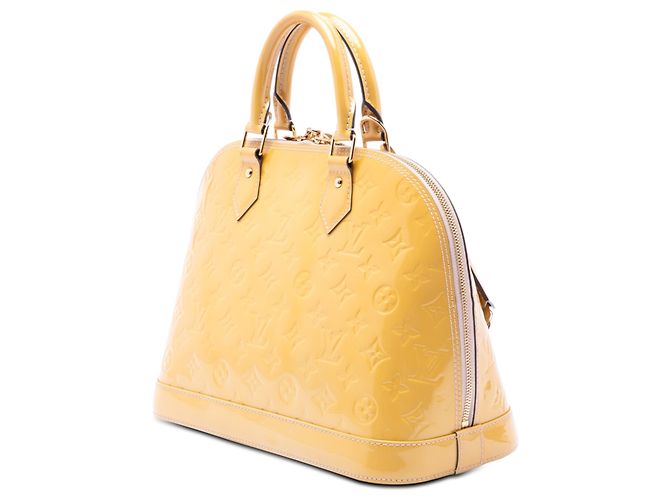 Louis Vuitton Alma PM Vernis Monogram Giallo - vista 2