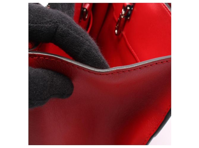 Borsa Louis Vuitton City Steamer PM Rouge Rosso - vista 12