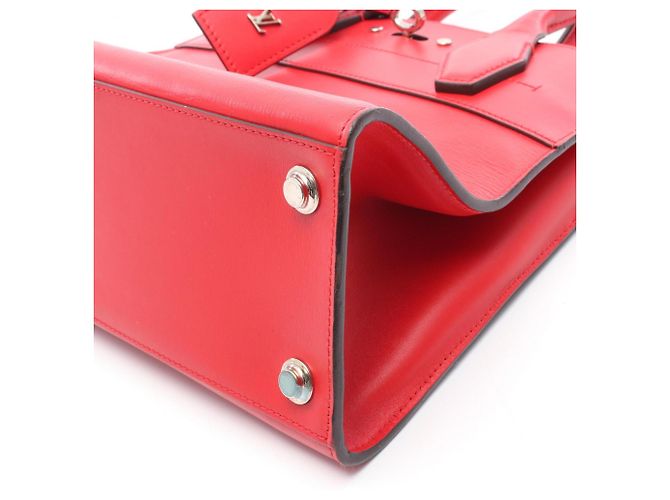 Borsa Louis Vuitton City Steamer PM Rouge Rosso - vista 13