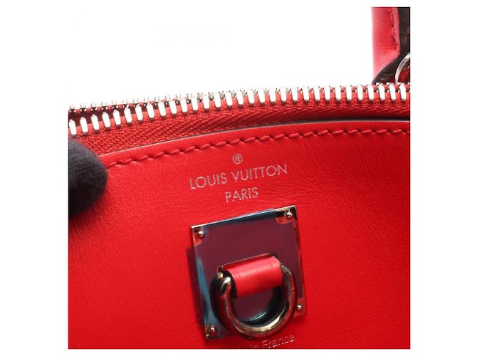 Borsa Louis Vuitton City Steamer PM Rouge Rosso - vista 4