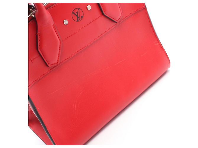 Borsa Louis Vuitton City Steamer PM Rouge Rosso - vista 9