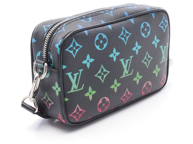 Borsa a tracolla Louis Vuitton Trocadero Wearable Wallet Nero Multicolore - vista 2