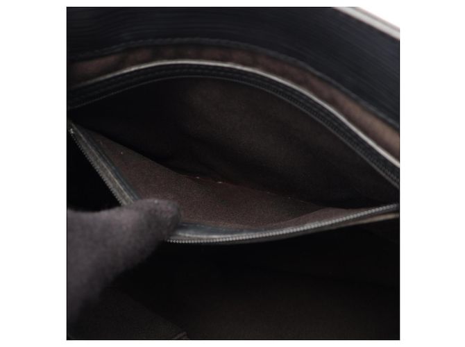 Louis Vuitton Sac Plat Epi Noir Tote Bag Nero - vista 12