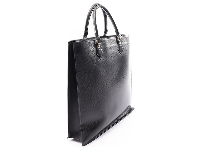 Louis Vuitton Sac Plat Epi Noir Tote Bag Nero - vista 2