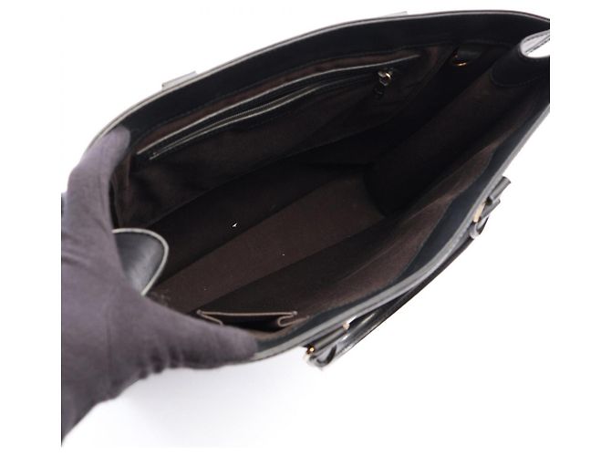 Louis Vuitton Sac Plat Epi Noir Tote Bag Nero - vista 3